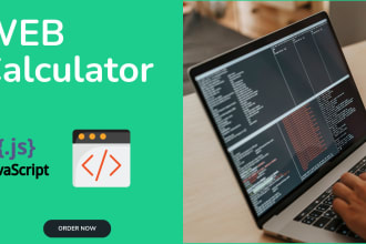 develop online web calculator for website, HTML, java code