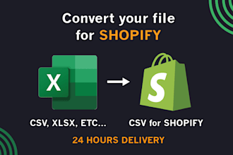 convert your CSV products file for shopify