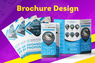 make a professional brochure design for your business