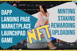 build nft mint, presale, stake dapp and launchpad