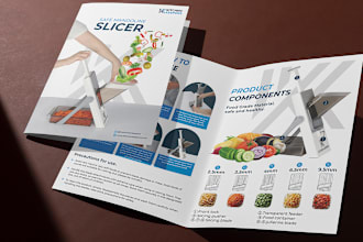 design brochure, bifold, flyer, leaflet, postcard, business catalog