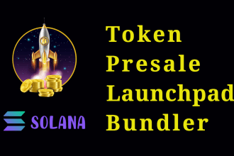 build token, presale, launchpad, jito bundler on solana