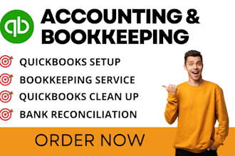 perform setup, reconciliation and bookkeeping in quickbooks and excel