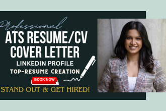 elevate professional profile ats resume writer cv cover letter, executive linked