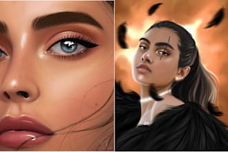 create a digital portrait of you or your pet