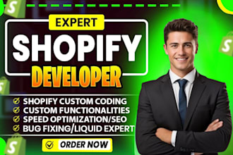 be your shopify developer and coder for custom coding bug and liquid error fixes