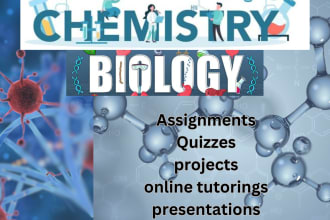 help with chemistry and biology