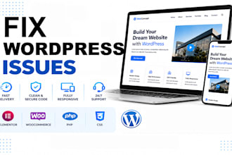 fix wordpress issues, bugs, woocommerce, fix website errors