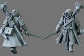 make character model 3dminiature dnd 3d figurine warhammer 40k tabletop for prin
