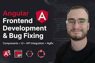 be doing frontend development tasks with angular