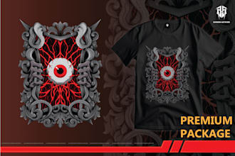 create exclusive illustrations for t shirt designs for you