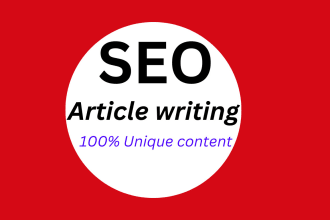 do SEO article and content writer for your  landing page