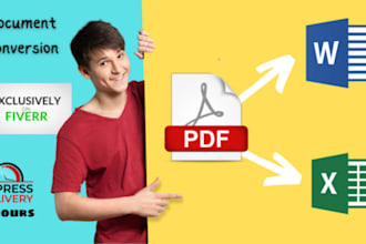 convert PDF files to word, google docs as well  services