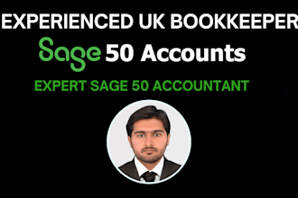 do complete sage 50 bookkeeping, UK bookkeeping, vat returns for you