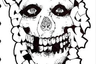 do an artwork in a hand drawn graffiti art work
