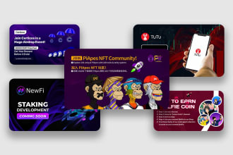 design x crypto flyer, nft ads, twitter post, discord banner