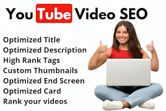do youtube video SEO for top ranking optimization logo, art, and channel growth
