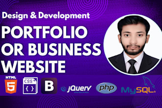 professional responsive portfolio website in wordpress