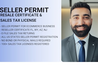 reseller certificate, seller permit, sales tax returns in US