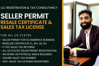 reseller certificate, seller permit, sales tax returns in US