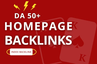 build 50 homepage blogroll permanent index backlink