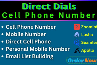 collect direct cell phone numbers, mobile numbers and email