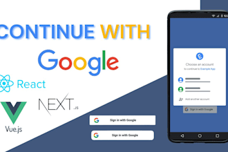 add google auth in react next vue