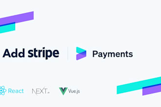 integrate stripe in react next vue