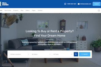 build property management, vacation rental , real estate,  airbnb website