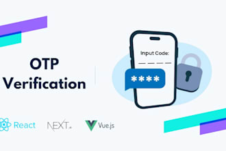 integrate otp verification in react next vue