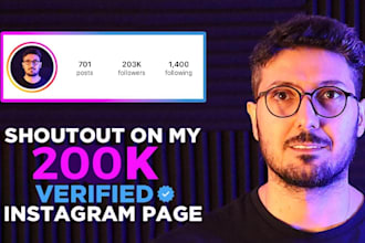 shoutout you on my 200k verified instagram page