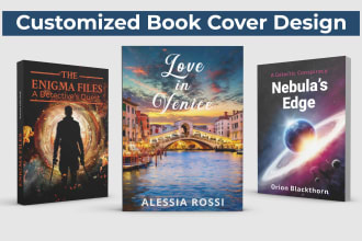 design fantasy, horror, mystery and sci fi book covers within hours