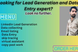 do linkedin lead genration and email finding