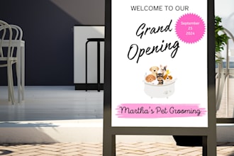 create a yard sign and qr code sign for your small business