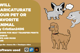 caricaturate your pet and favorite animal