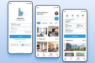 build hotel booking app, restaurant app, reservation app, online booking app,