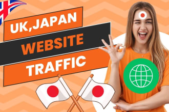 do organic website traffic UK,japan to increase