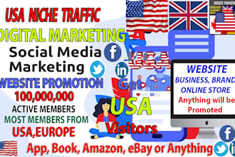 promote and market website, website traffic to real exposures and audience