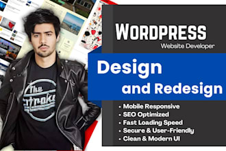 do wordpress website development, clone, design, redesign wordpress website