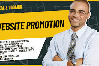 do organic promotion and marketing for wix website to increase sales and traffic