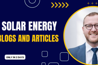 write solar and renewable energy blogs and articles