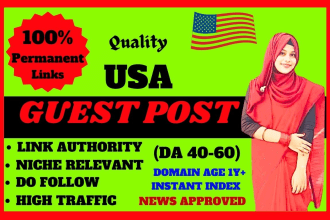 do quality USA guest post 2 dofollow authority niche backlinks