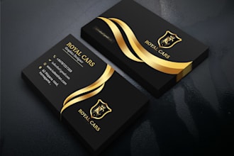 design professional luxury business cards and brochures