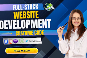 be your full stack web developer for frontend and backend projects