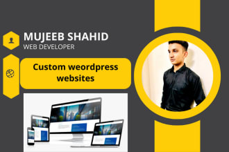 design and create your one page scroll wordpress website