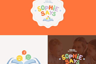 professional childcare and kids education logo design