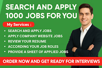 search and apply for 1000 jobs for you
