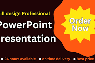 do stunning power point presentation design