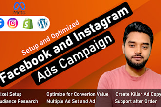 be your facebook ads campaign and instagram ads campaign expert