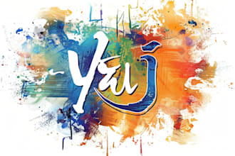 make a distinctive and tasteful watercolor logo for you